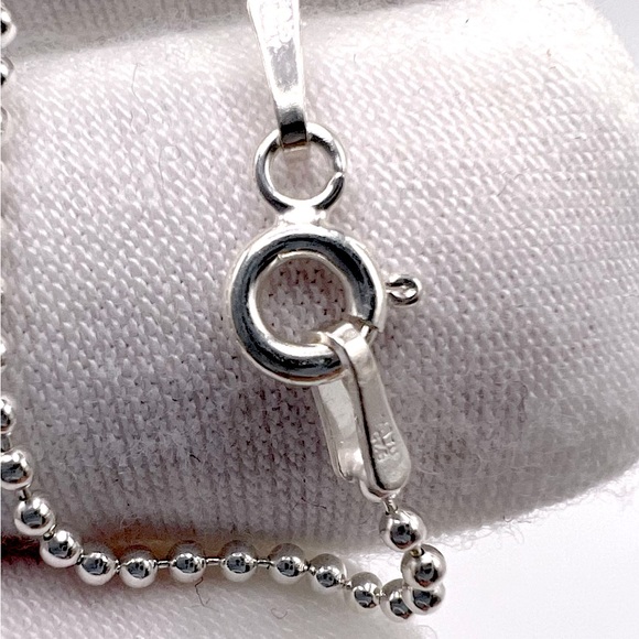Sale $22 Firm!  .925 Sterling Blessed & Cross Heart Charm Necklace - Picture 8 of 11